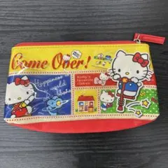 平成レトロ　2013 ハローキティ ポーチ 筆箱　カラフル　レア