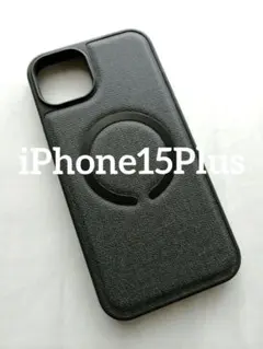 iPhone15Plus用ケース MagSafe対応 ファブリック仕様 ブラック