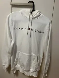 L*様 TOMMY HILFIGER ホワイトパーカー　フード付き　トレーナー