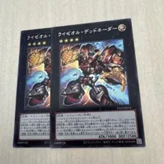遊戯王　ライゼオルデッドネーダー　シークレットレア (ロゴ無し) 2枚