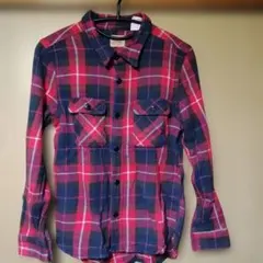 【USA製】FIVE BROTHER チェック柄 長袖 ヘビーネルシャツ