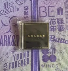 BTS ジョングク JUNGKOOK ミニCDキーホルダー GOLDEN 青