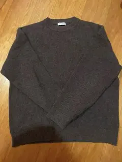 【美品】WHITE MAILS リブ編みニット Made in Japan