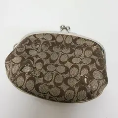 コーチ がま口 財布 コインケース ミニポーチ シグネチャー
