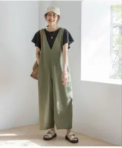 新品未使用　グローバルワーク　オテラク　フカVサロペット