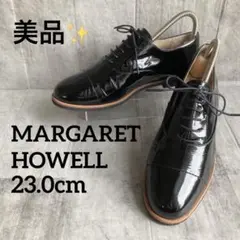 【美品✨】MARGARET HOWELL レースアップ エナメルシューズのサムネイル