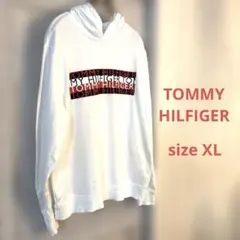 TOMMY HILFIGER パーカー ホワイトsize XL