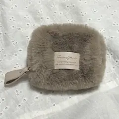Francfranc ミニファーラウンドポーチ　ベージュ　フランフラン