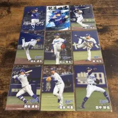 プロ野球チップス 中日 9枚セット 石川開幕4番 高橋宏斗サイン入り