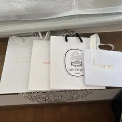 DECORTE 他ホワイト紙袋 小型　まとめ売り