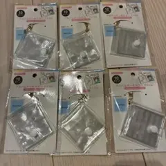 【6点セット】セリア　アルバムキーホルダー　5×5㎝　匿名配送