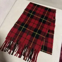 【未使用】ラルフローレン　ポロ　マフラー　赤チェック