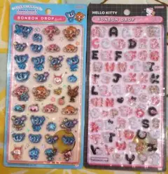 【正規品】ボンボンドロップシール　サンリオ、ナルミヤキャラクターズ2枚セットのサムネイル