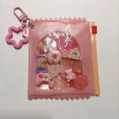 じゃらじゃらキーホルダー　推しカラー　ピンク