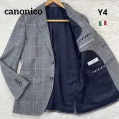 美品✨CANONICO Super120's テーラードジャケット　グレー系