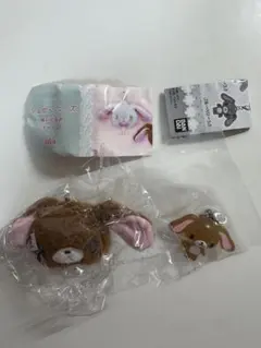 シュガーバニーズ　ぬいぐるみチャーム　めじるしアクセサリー　くろうさ