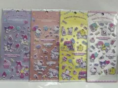 【正規品】4枚セット　キキララ　キティ　ポチャこ　ポムポムシール