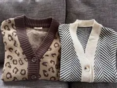 長袖カーディガン　2着セット