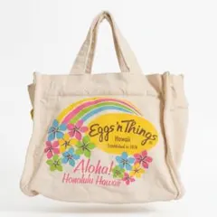 新品未使用✩Eggs 'n Things ハワイ限定 ミニキャンバストートバッグのサムネイル