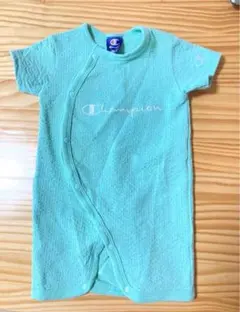 Champion ミントグリーン ロンパース 60-70