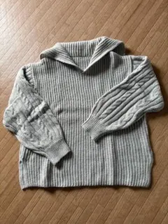 セーラーミントグリーンセーター