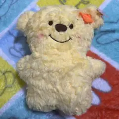 イエロー クマ型ぬいぐるみ