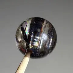高透明 ジオメトリックルチル ルチルクォーツ ルース 約15.7mm 天然