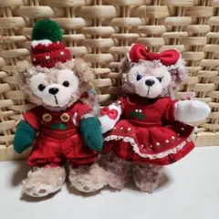 ダッフィーシェリーメイ　ぬいば　クリスマス