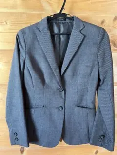 COMME CA ISM グレー ストライプ ビジネススーツ M