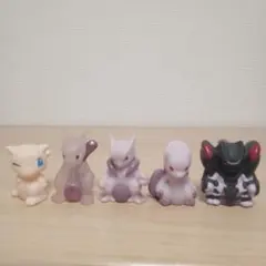 ポケモン　指人形　ミュウ　ミュウツー　メガミュウツーXY　アーマードミュウツー