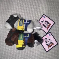 サラブレッドコレクション　リトルマスコットボールチェーン　ゴールドシップ　2点