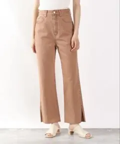 ローリーズファーム ハイウエストスリットデニムパンツ