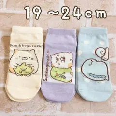 新品★大人気♥可愛いすみっコぐらし靴下3足組 19~24cm女児女の子ソックス