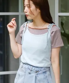 kastane ボーダーTEE×キャミSETのサムネイル