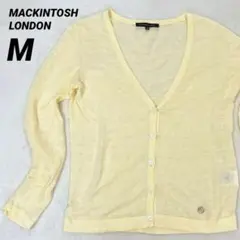 MACKINTOSH LONDON【美品】リネン・シルク混 カーディガン 黄 Mのサムネイル