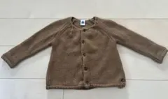 プチバトー　ニットカーディガン ブラウン　24m/86cm