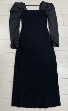 リリアンカラット ボリュームスリーブニットワンピース