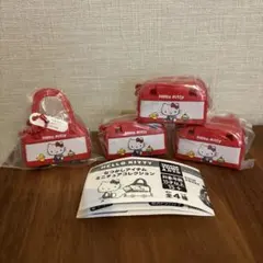 なつかしアイテムミニチュアコレクション ハローキティ ボストンバッグ 4つ