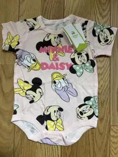 新品未使用　ミニー　デイジー　半袖　ロンパース　70-80