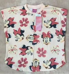 ディズニー　ミニー　総柄　Tシャツ　半袖　新品未使用タグ付き　120センチ