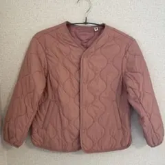 ユニクロ ウォームパデッドウォッシャブルジャケット 130 ピンク