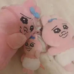 おぱんちゅうさぎ ぬいぐるみ マスコット 3点セットのサムネイル