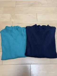 UNIQLO リブニット　2枚セット L