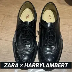 値下げ ZARA × HARRYLAMBERTレザーシューズ45 28.9cmのサムネイル