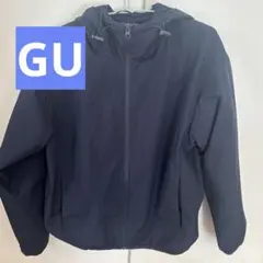 GU ネイビー マウンテンパーカー フード付き