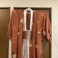 長襦袢 橘 梅文様 橙色 着物 和装