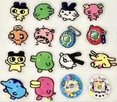 たまごっち オーロラホログラムクリアフレークシール 16枚セット