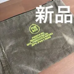 PUEBCO 刺繍ネオンカラーロゴ☆ポーチ