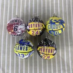 バスケットボールのキーホルダー 5点セット