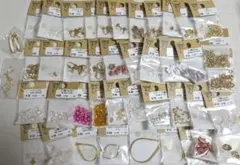ハンドメイド　アクセサリー金具、パーツ　大量セット　ピアス&イヤリング金具多め